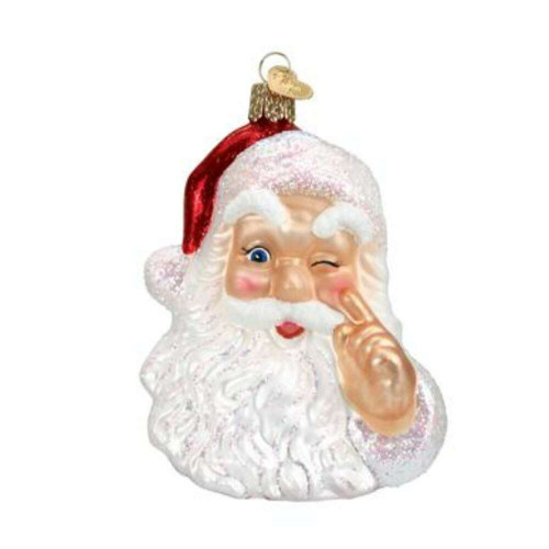 Night Before Christmas Santa Glass Ornament Night Before Christmas Santa Glass Ornament