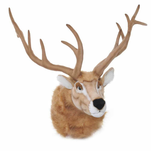 Animatronic Beige Reindeer Mounted Head – Christmas Wall Decor Animatronic Beige Reindeer Mounted Head – Christmas Wall Decor