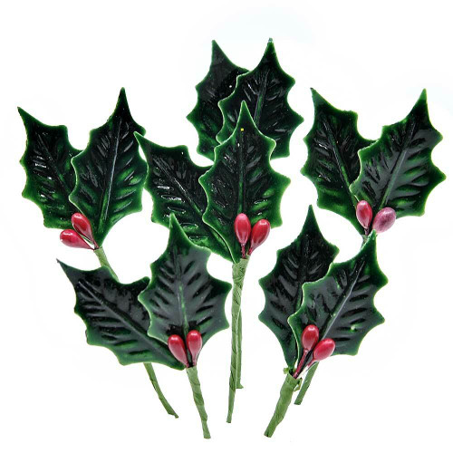 Christmas Cake Holly & Berry Picks (Pack of 6) Christmas Cake Holly & Berry Picks (Pack of 6)