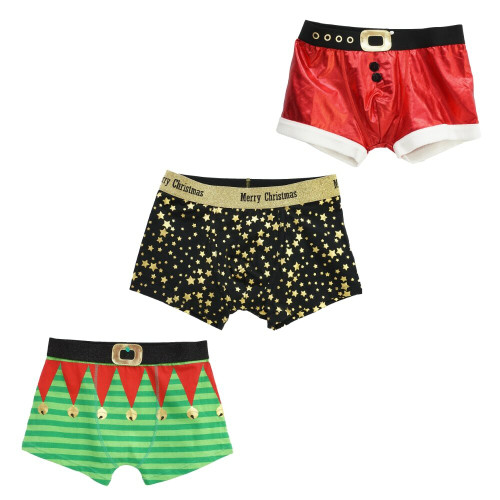 Christmas Novelty Undies Mens (3 Styles) Christmas Novelty Undies Mens (3 Styles)
