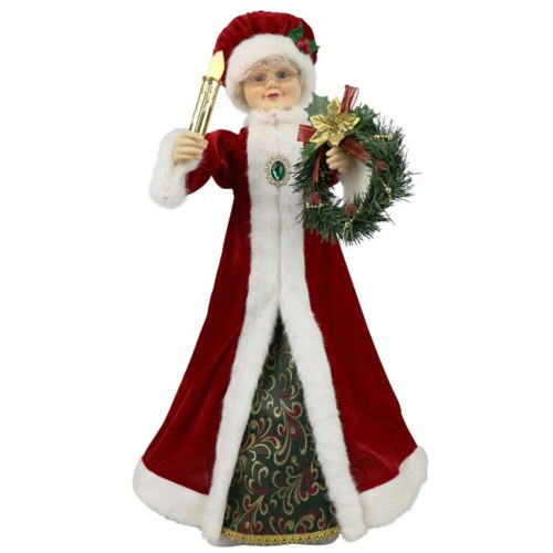 Animated Mrs Claus With Lightup Candle (LED Lights and Musical) Animated Mrs Claus With Lightup Candle (LED Lights and Musical)