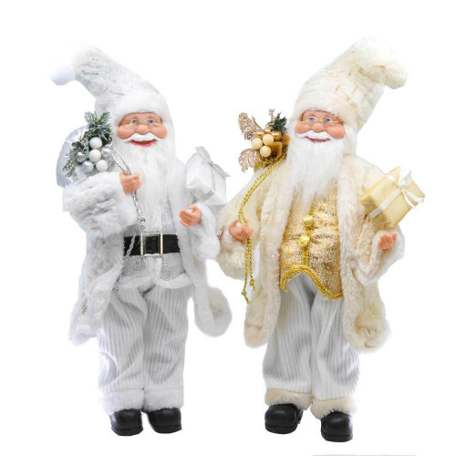 Luxury Metallic Santa Figurine (2 Colours) Luxury Metallic Santa Figurine (2 Colours)