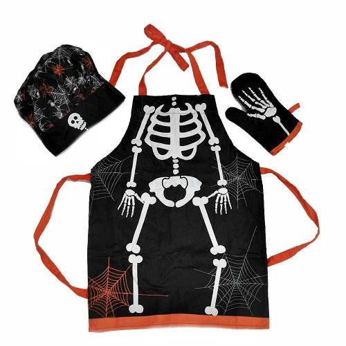Skeleton Chefs Apron Set Skeleton Chefs Apron Set