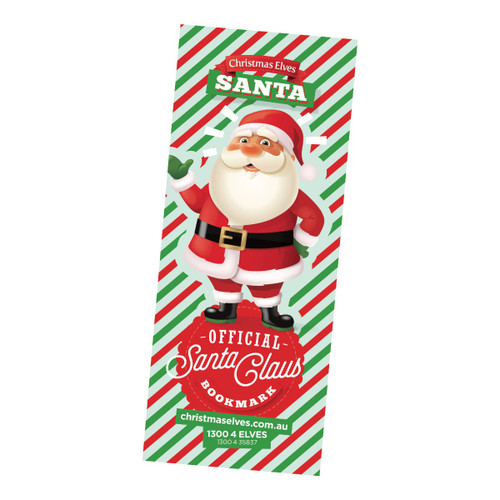 Printable Santa Bookmark by Christmas Elves Printable Santa Bookmark by Christmas Elves