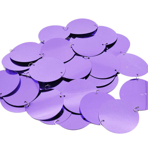 Purple Shiny Disc Garland 
