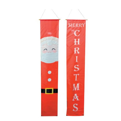 Giant Merry Christmas Santa Banners (Pack of 2)  Giant Merry Christmas Santa Banners (Pack of 2)