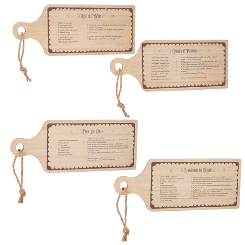 Christmas Recipe Cutting Board Decoration (4 Styles)