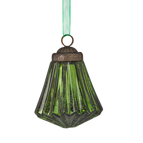 Long Diamond Mercury Glass Ornament Long Diamond Mercury Glass Ornament