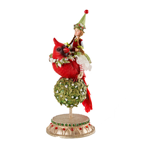 Katherines Clara Gnome and Cardinal Katherines Clara Gnome and Cardinal