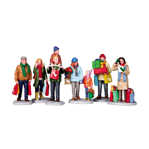 Lemax Holiday Shoppers - Set of 6 Lemax Holiday Shoppers - Set of 6