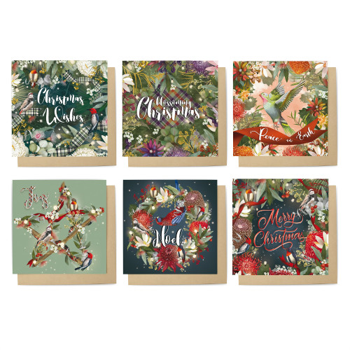Bush Blooms Christmas Card Set (Pack of 6) Bush Blooms Christmas Card Set (Pack of 6)