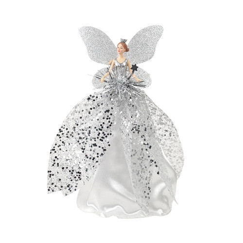 Silver Angel Cone Tree Topper Silver Angel Cone Tree Topper