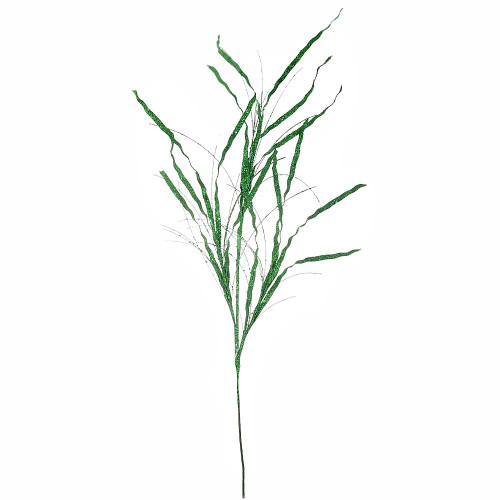 Green Glittered Grass Spray Green Glittered Grass Spray