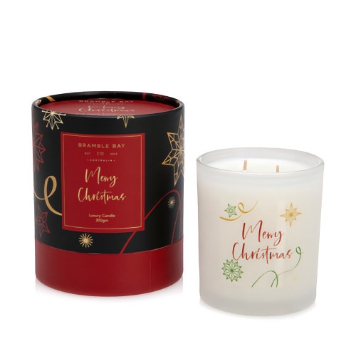 Merry Christmas Black-Frankincense Candle - 300gm Merry Christmas Black-Frankincense Candle - 300gm