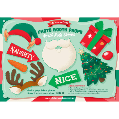 Printable North Pole Photo Booth Props - Elf Series Printable North Pole Photo Booth Props - Elf Series