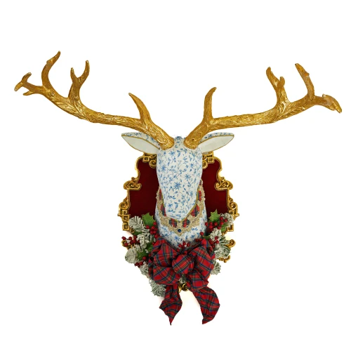 Deer Head Patterned Decorative Wall Display