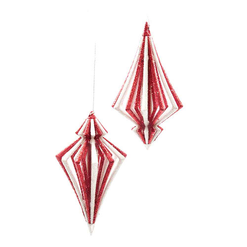 Red and White Layered Diamond (2 Styles) Red and White Layered Diamond (2 Styles)
