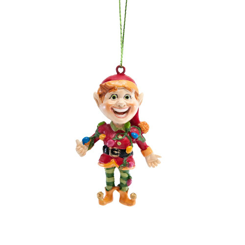 Elf Series - Light Up Elf Hanging Ornament Elf Series - Light Up Elf Hanging Ornament