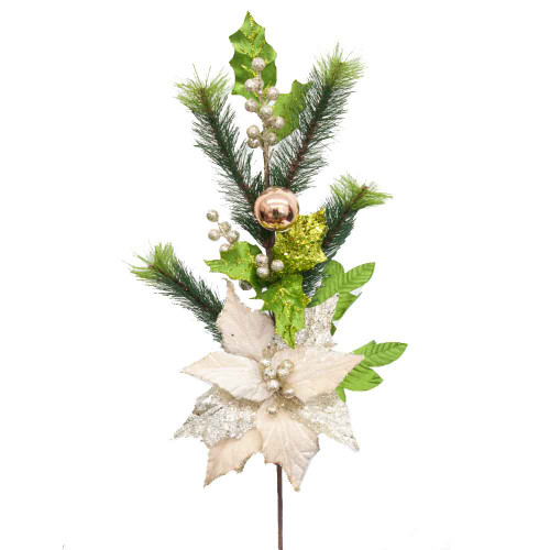 Champagne Holly Spray  Champagne Holly Spray