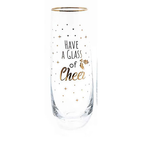 Ladelle Ashdene Twinkle A Glass of Cheer Stemless Champagne Glass Ladelle Ashdene Twinkle A Glass of Cheer Stemless Champagne Glass