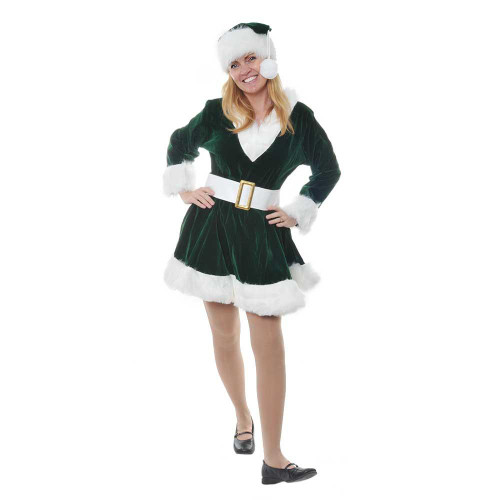 Christmas Elves Green Velvet Perky Pixie (12-14) Christmas Elves Green Velvet Perky Pixie (12-14)