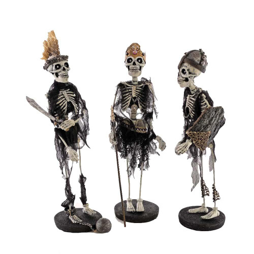 Christmas Elves Krooke King Skeleton Figure Cream and Gold - 33cm Christmas Elves Krooke King Skeleton Figure Cream and Gold - 33cm