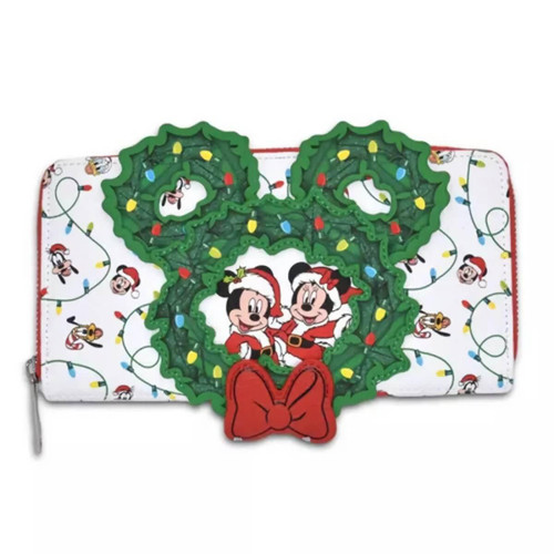 Disney Christmas Decorations Loungefly Mickey Mouse Holiday Wreath Purse - 20cm Disney Christmas Decorations Loungefly Mickey Mouse Holiday Wreath Purse - 20cm