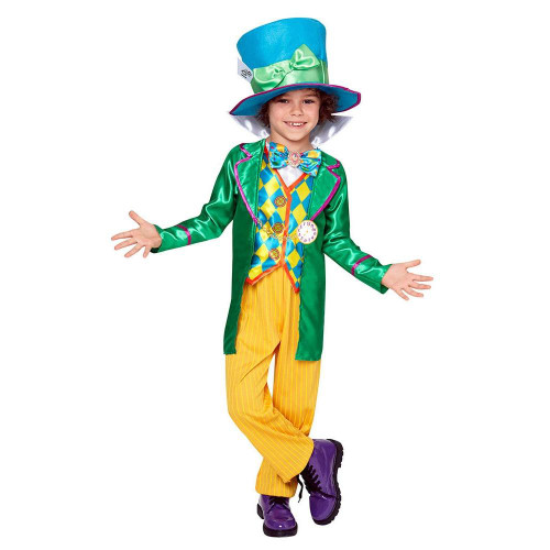 Christmas Elves Boys Mad Hatter Deluxe Costume - 3-5yrs Christmas Elves Boys Mad Hatter Deluxe Costume - 3-5yrs