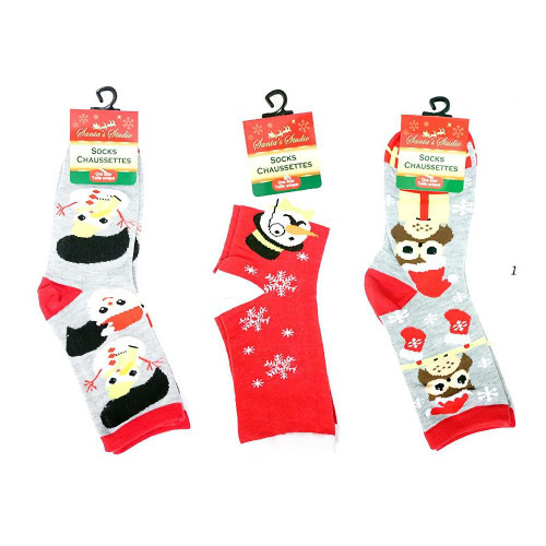 Christmas Elves Christmas Crew Socks (3 Styles) - Adults Christmas Elves Christmas Crew Socks (3 Styles) - Adults