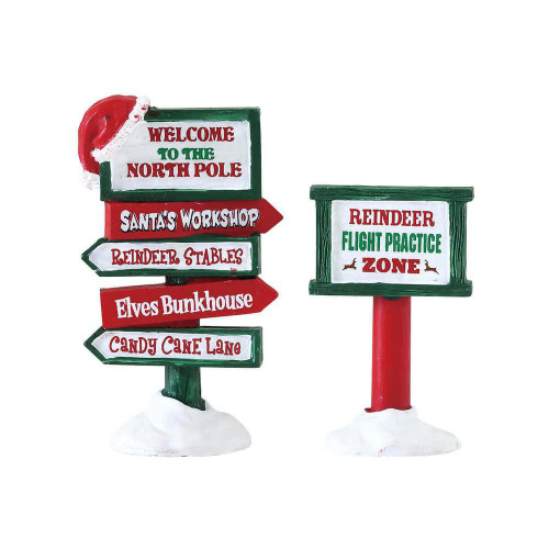 Lemax Christmas Shop Lemax North Pole Signs Lemax Christmas Shop Lemax North Pole Signs