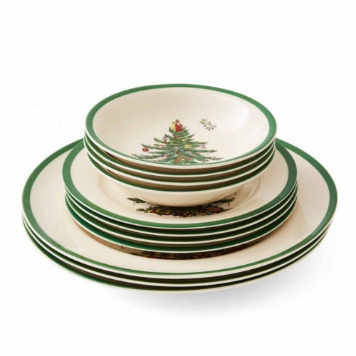 Spode Christmas Tree Dinner Set (12 Piece) - 27cm Spode Christmas Tree Dinner Set (12 Piece) - 27cm
