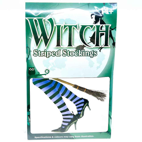 Witches of Halloween Witch Striped Stocking Witches of Halloween Witch Striped Stocking