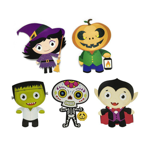 Witches of Halloween Halloween Animated Hanging Decoration (Pack of 5) - 30cm Witches of Halloween Halloween Animated Hanging Decoration (Pack of 5) - 30cm