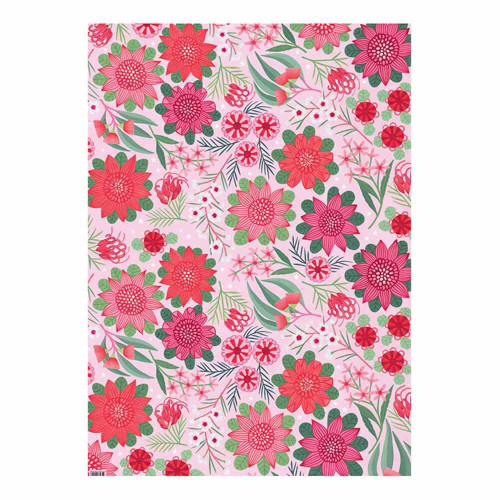 Christmas Elves Joyful Waratahs Folded Christmas Wrapping Paper - 70cm Christmas Elves Joyful Waratahs Folded Christmas Wrapping Paper - 70cm