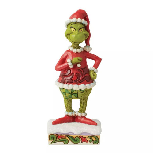 Jim Shore Dr Seuss Happy Grinch Personality Pose - 16.5cm Jim Shore Dr Seuss Happy Grinch Personality Pose - 16.5cm