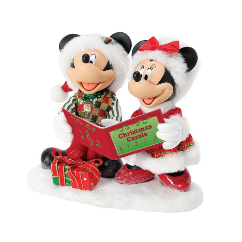 Disney Christmas Decorations Disney Duet Mickey Mouse And Minnie Mouse Caroling - 15cm Disney Christmas Decorations Disney Duet Mickey Mouse And Minnie Mouse Caroling - 15cm
