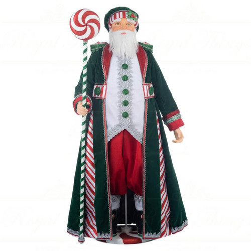 Katherines Collection Katherines Papa Peppermint Santa - 81cm Katherines Collection Katherines Papa Peppermint Santa - 81cm
