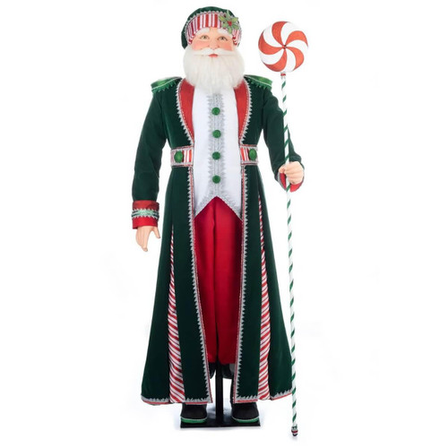 Katherines Collection Giant Peppermint Santa Claus Display Katherines Collection Giant Peppermint Santa Claus Display