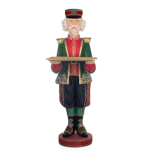 Katherines Collection Katherines Christmas In The City Nutcracker Doorman Server - 122cm Katherines Collection Katherines Christmas In The City Nutcracker Doorman Server - 122cm
