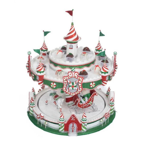 Katherines Collection Katherines Peppermint Palace Carousel Cupcake Server - 51cm Katherines Collection Katherines Peppermint Palace Carousel Cupcake Server - 51cm