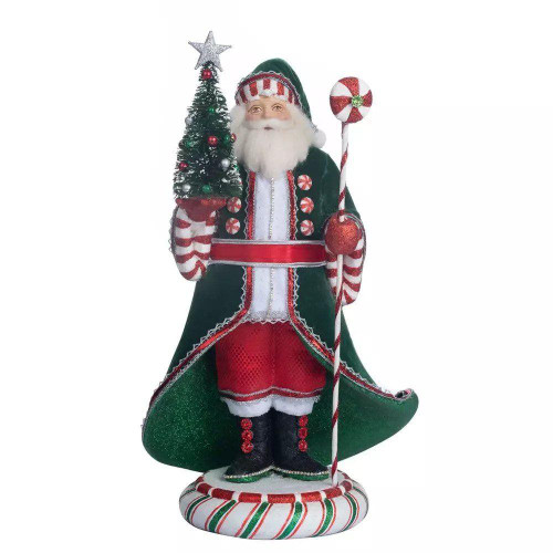Katherines Collection Katherines Papa Peppermint Santa Claus - 35.5cm Katherines Collection Katherines Papa Peppermint Santa Claus - 35.5cm