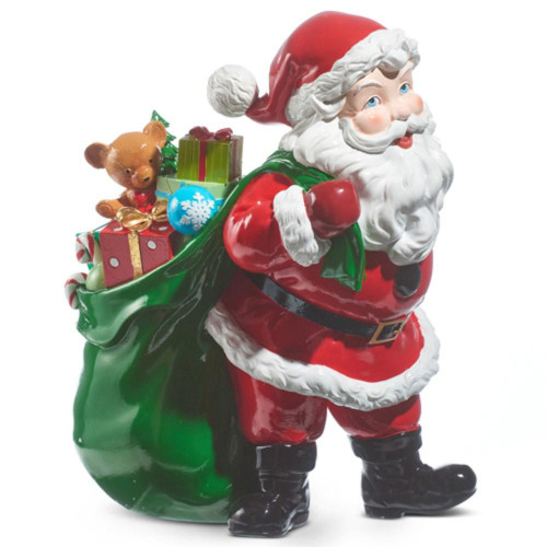 RAZ Imports Santa with Gift Bag of Presents - 39cm  RAZ Imports Santa with Gift Bag of Presents - 39cm