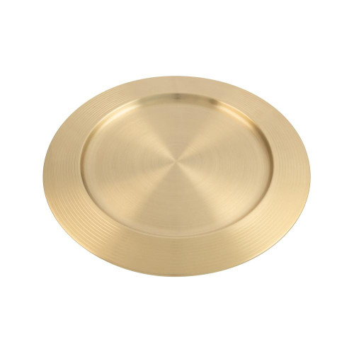 Christmas Elves Gold Stainless Steel Charger Plate - 33cm Christmas Elves Gold Stainless Steel Charger Plate - 33cm