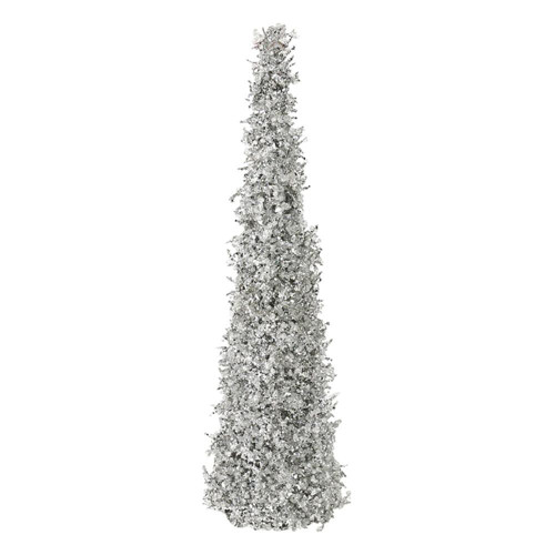 Christmas Elves Green Ice Silver Cone Tree - 61cm Christmas Elves Green Ice Silver Cone Tree - 61cm