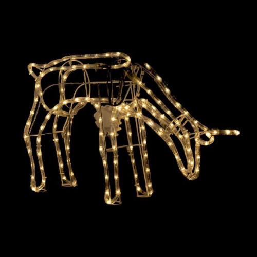Christmas Elves 3D LED Reindeer Feeding with Motor Warm White - 65cm Christmas Elves 3D LED Reindeer Feeding with Motor Warm White - 65cm