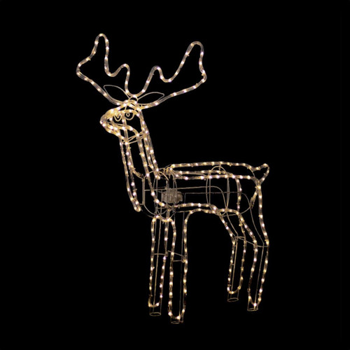 3D LED Standing Reindeer with Motor – Warm White Christmas Decor 3D LED Standing Reindeer with Motor – Warm White Christmas Decor