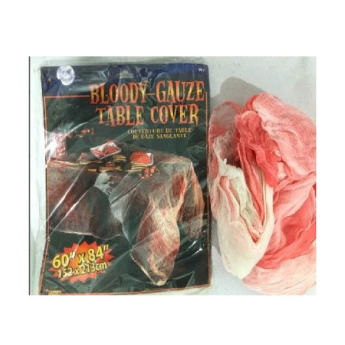 Witches of Halloween Bloody Gauze Table Cover - 213cm Witches of Halloween Bloody Gauze Table Cover - 213cm