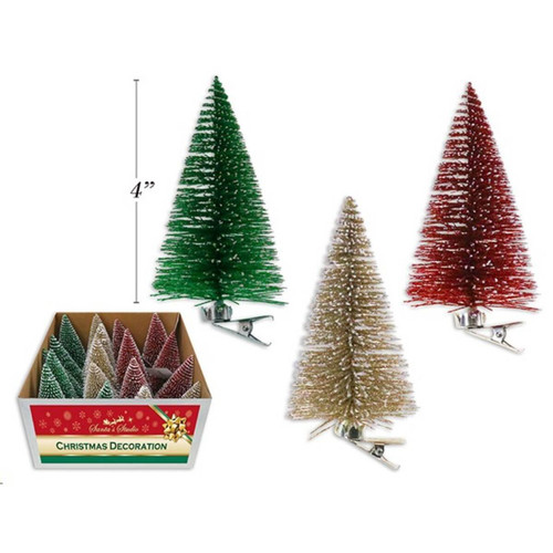 Christmas Elves Glitter Mini Christmas Tree (3 Colours) - 10cm  Christmas Elves Glitter Mini Christmas Tree (3 Colours) - 10cm