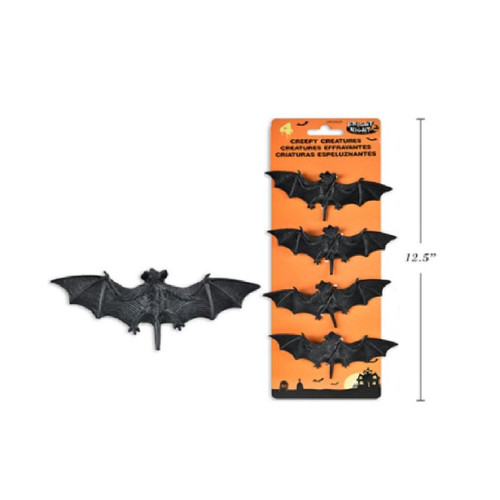 Witches of Halloween Creepy Creatures Bat (Pack of 4) - 11.5cm Witches of Halloween Creepy Creatures Bat (Pack of 4) - 11.5cm