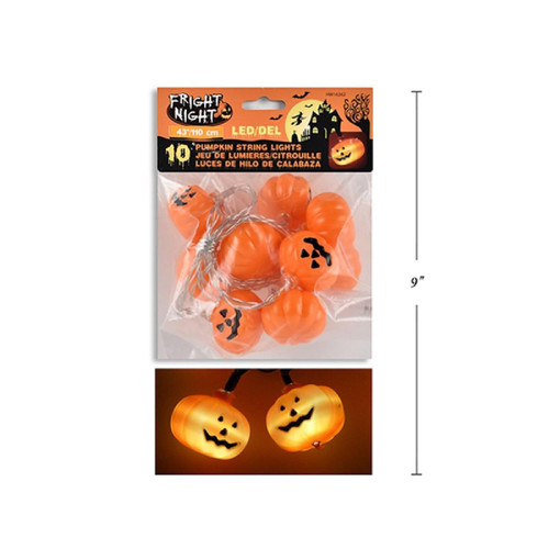 Witches of Halloween Light Up Pumpkin String - 162cm  Witches of Halloween Light Up Pumpkin String - 162cm